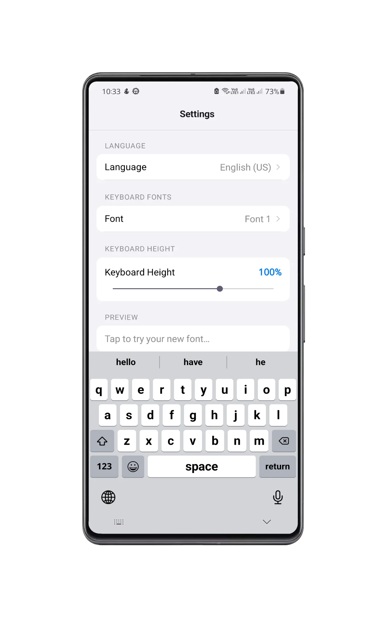 RCKeyboard Screenshot 2