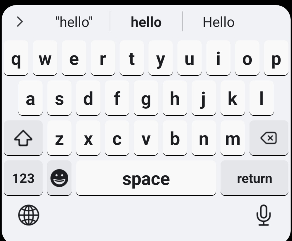 Classic light keyboard theme preview